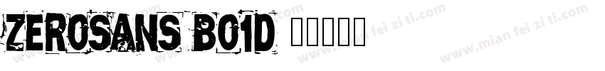ZeroSANS Bo1d字体转换